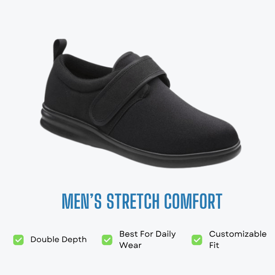 Men's Stretch Comfort – Everyday Support Best for daily wear medical shoes